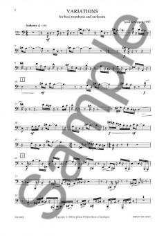 Variations For Bass Trombone And Orchestra von Anders Koppel 