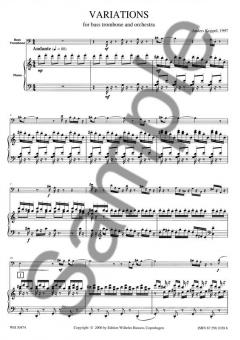 Variations For Bass Trombone And Orchestra von Anders Koppel 