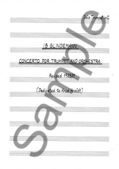 Concerto for Trumpet and Orchestra von Ib Glindemann im Alle Noten Shop kaufen (Einzelstimme)