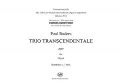 Trio Transcendentale von Poul Ruders 