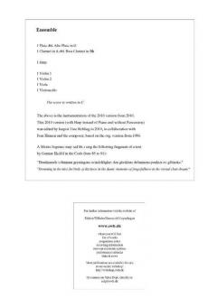 Prelude To Breaking (Version 2010) (Per Norgard) 