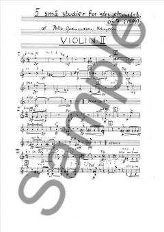 String Quartet No. 6 '5 Small Studies' von Pelle Gudmundsen-Holmgreen 