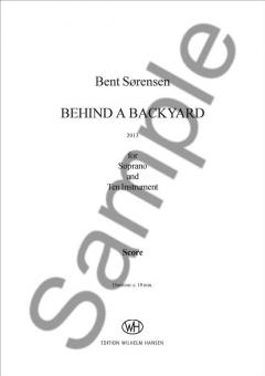 Behind A Backyard (Bent Sorensen) 