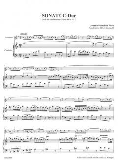 Sonate F-Dur BWV 1027 nach der Gambensonate C-Dur 1027 von Johann Sebastian Bach 