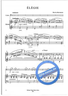 Elégie aus der Suite Terpsichore für großes Orchester von Boris Mersson 