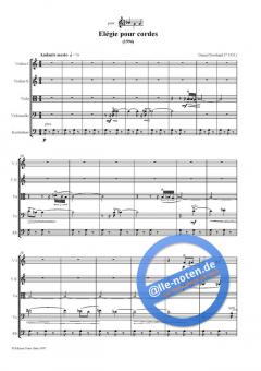 Elégie pour cordes von Daniel Bosshard 