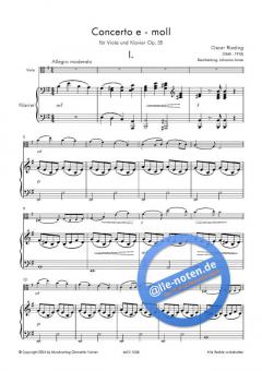 Konzert in e-moll (h-moll) op. 35 von Oskar Rieding 