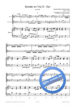 Sonata en Trio D-Dur op. 50, 6 (Joseph Bodin de Boismortier) 