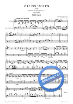 3 Duos Faciles op. 117 Nr. 3 von Charles Jean-Baptiste Dancla 