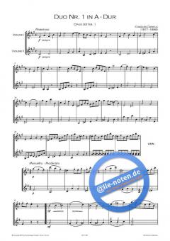 Duo Nr. 1 in A-Dur op. 33 von Charles Jean-Baptiste Dancla 