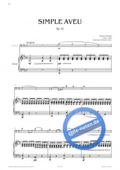 Simple Aveu op. 25 von Francis Thome 