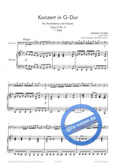 Konzert in G-Dur op.3 Nr. 3, 1. Satz von Antonio Vivaldi 
