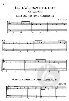 Erste Weihnachtslieder 