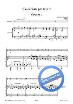 Due canzoni per chiara von Wolfgang Zamastil 