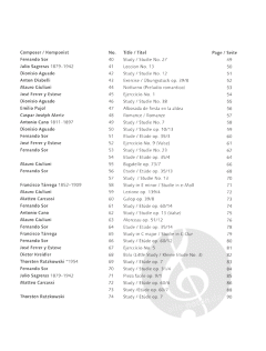 Klassische Gitarrenetüden 
