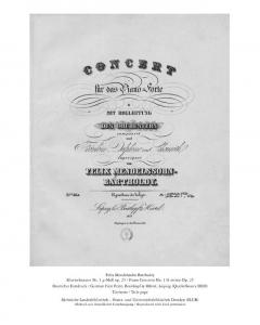 Piano Concerto No. 1 von Felix Mendelssohn Bartholdy 
