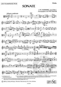 Sonate Es-Dur op. 5/3 von Johann Nepomuk Hummel 