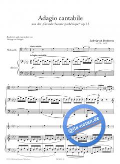 Adagio Cantabile aus der 'Grande Sonate Pathique' op. 13 von Ludwig van Beethoven 