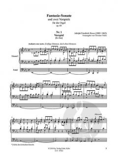 Fantasie-Sonate und zwei Vorspiele für Orgel op. 83 von Adolph Friedrich Hesse im Alle Noten Shop kaufen (Partitur)