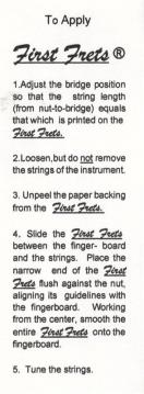 First Frets: Fingersatz- & Positions-Schablone (1/ 