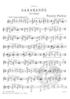 Sarabande von Francis Poulenc 