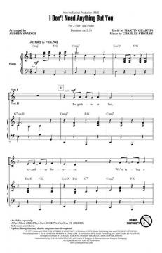 I Don't Need Anything But You (Charles Strouse) 