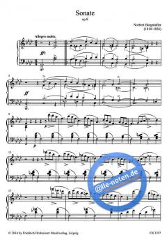 Sonate f-Moll op. 8 von Norbert Burgmüller 