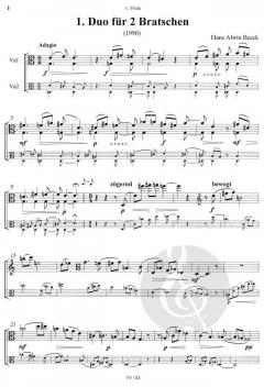 3 Duette von Hans Alwin Beeck für 2 Bratschen im Alle Noten Shop kaufen