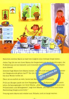 Marie lernt Geige spielen (Veronika Gleißner-Fellmann) 