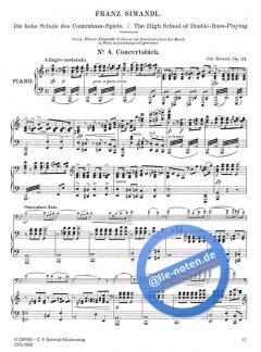 Die hohe Schule Band 9 (Kontrabass-Schule Teil III) von Franz Simandl im Alle Noten Shop kaufen