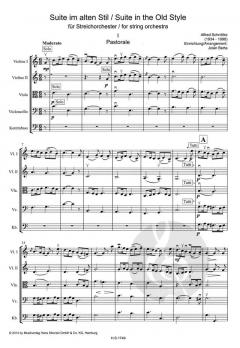 Suite im alten Stil von Alfred Schnittke für Streichorchester im Alle Noten Shop kaufen
