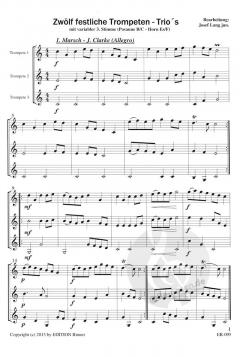 Zwölf festliche Trompeten-Trios im Alle Noten Shop kaufen
