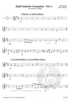 Zwölf festliche Trompeten-Trios im Alle Noten Shop kaufen