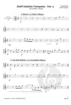 Zwölf festliche Trompeten-Trios im Alle Noten Shop kaufen