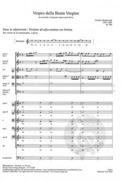 Vespro della Beata Vergine von Claudio Monteverdi 