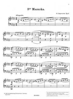 Mazurka Nr. 3 op. 17 von Sergej Liapounow 