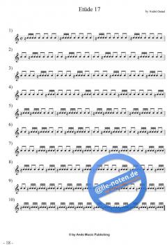 Etüden für Snare-Drum im 4/4-Takt Band 1 von Andre Oettel 