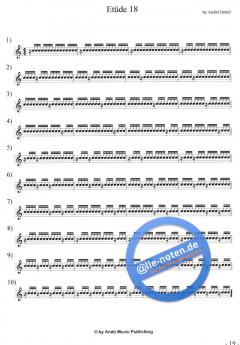 Etüden für Snare-Drum im 4/4-Takt Band 1 von Andre Oettel 