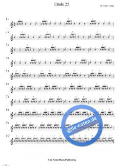 Etüden für Snare-Drum im 4/4-Takt Band 1 von Andre Oettel 