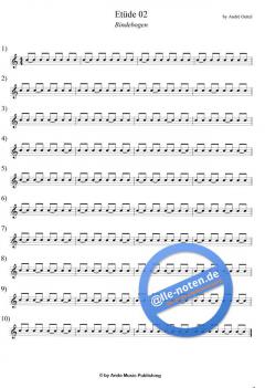 Etüden für Snare-Drum im 4/4-Takt Band 2 von Andre Oettel 