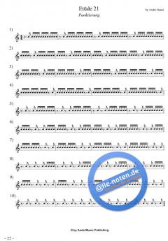 Etüden für Snare-Drum im 4/4-Takt Band 2 von Andre Oettel 