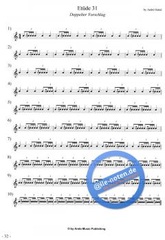 Etüden für Snare-Drum im 4/4-Takt Band 3 von Andre Oettel 