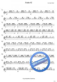 Etüden für Snare-Drum im 4/4-Takt Band 4 von Andre Oettel 