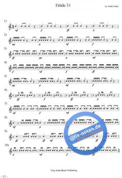 Etüden für Snare-Drum im 4/4-Takt Band 4 von Andre Oettel 