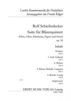 Klarinettenquintett op. 49 (Rolf Schieferdecker) 