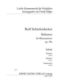 Scherzo für Bläserquintett op. 59a (Rolf Schieferdecker) 