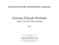 Deutsche Choralvorspiele des 17. und 18. Jahrhunderts 