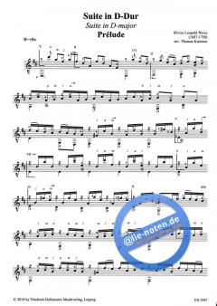 Suite D-Dur von Silvius Leopold Weiss 