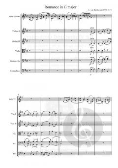 Zwei Romanzen Violine und Streichorchester von Ludwig van Beethoven im Alle Noten Shop kaufen (Partitur)