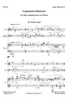 4 Japanische Miniaturen (Volker Nickel) 